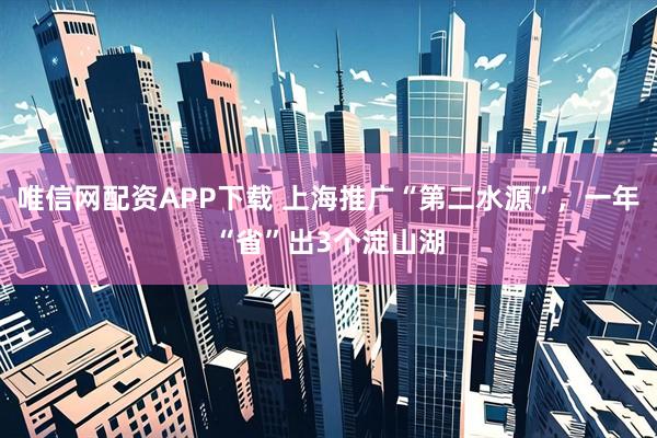 唯信网配资APP下载 上海推广“第二水源”，一年“省”出3个淀山湖