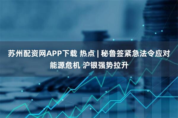 苏州配资网APP下载 热点 | 秘鲁签紧急法令应对能源危机 沪银强势拉升